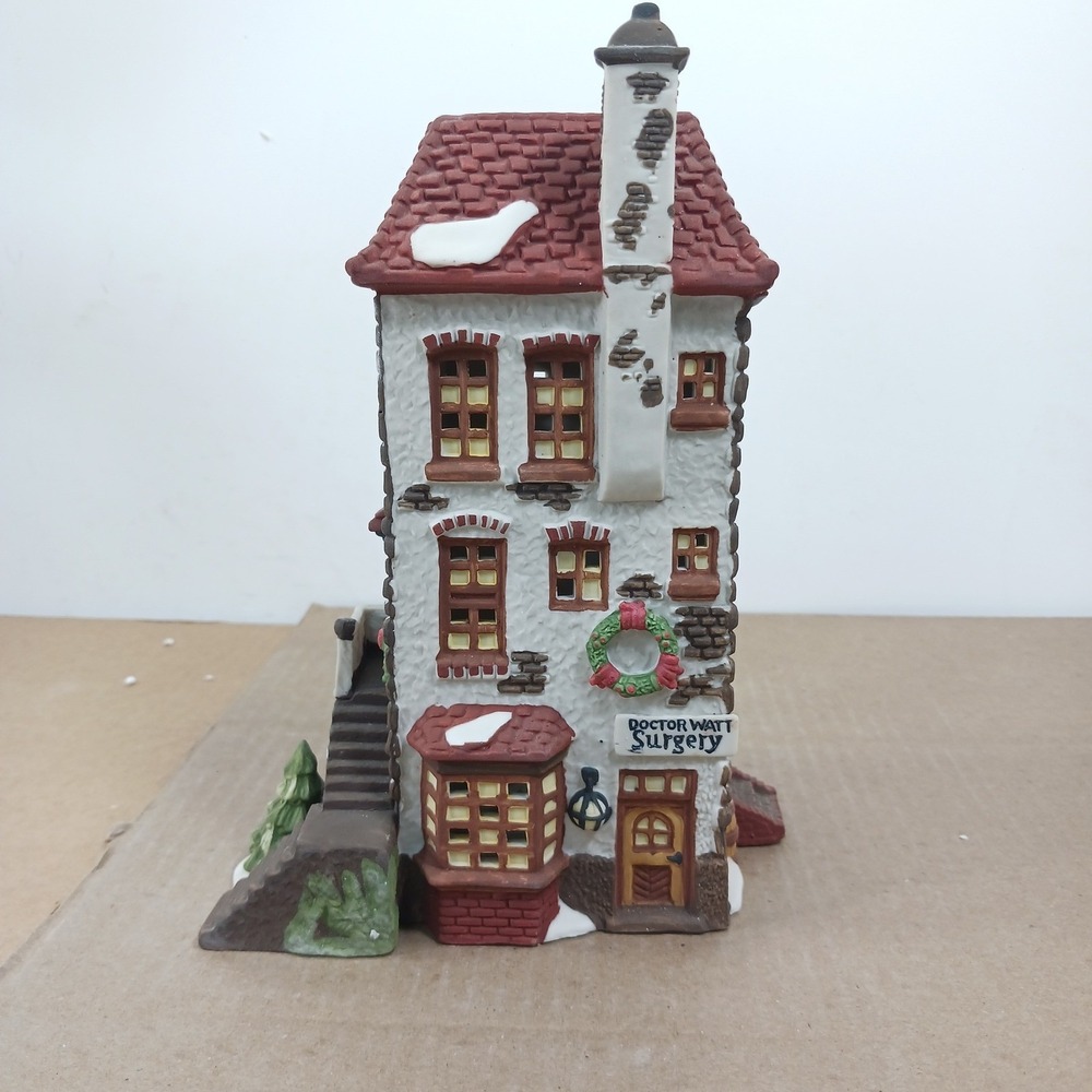 Dept 56 Dickens Village C. H. Watt Physician 5568-9 Heritage Village 1990